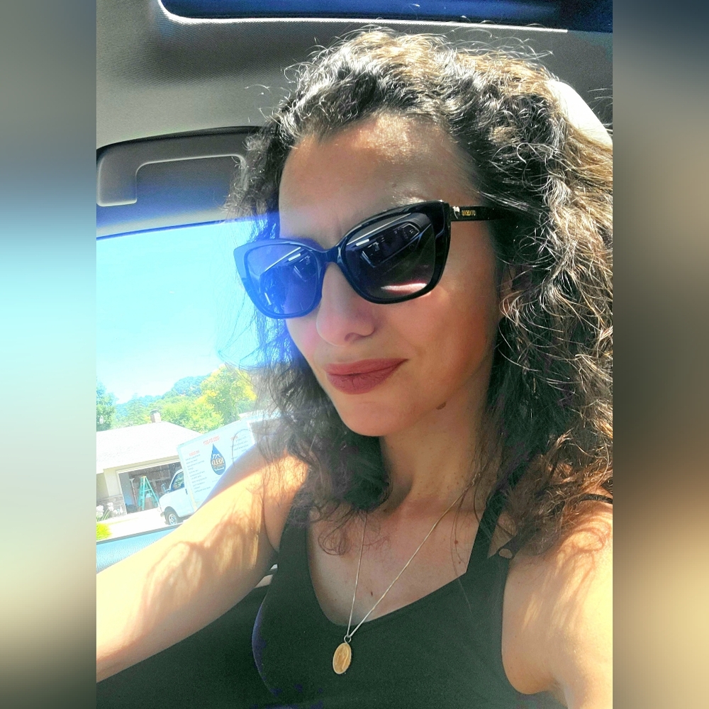 NEW Love Moschino Black Sunglasses with Animal Print Accents - Picture 5 of 8